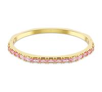 Matrix bangle, Baguette cut, Octagon shape, Pink, 18K gold finish