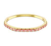 Matrix bangle, Baguette cut, Octagon shape, Pink, Gold-tone plated