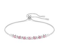 Swarovski Matrix Silver Pink Round Cut Bracelet