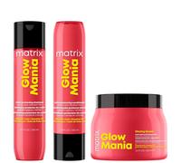 Matrix - Bundles Trio: Glow Mania Colour Protecting Shampoo, Conditioner, & Mask for Coloured Hair for Women
