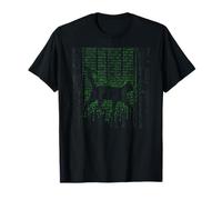 Matrix Cat Art Cool T-Shirt