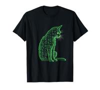 Matrix Cat Art T-Shirt