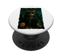 Matrix Cat - Red Pill, Blue Pill PopSockets Adhesive PopGrip
