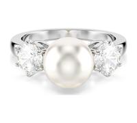 Swarovski Jewellery Swarovski Matrix Crystal & Pearl Trilogy Ring Size 55
