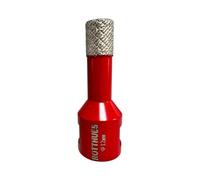 Matrix Diamond Drill Bit Hollow Drill Bit Diameter 12 x 15 x 62 mm Red M14 Segment Height 15 mm Precise and Clean Drills Dry & Wet