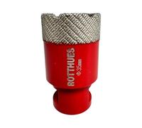 Matrix Diamond Drill Bit Hollow Drill Bit Diameter 35 x 15 x 60 mm Red M14 Segment Height 15 mm Precise and Clean Drills Dry & Wet