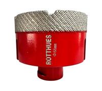 Matrix Diamond Drill Bit Hollow Drill Bit Diameter 68 x 15 x 60 mm Red M14 Segment Height 15 mm for Tiles Porcelain Ceramic Marble Granite