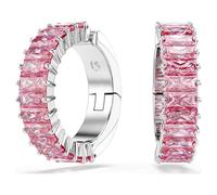 Matrix ear cuffs, Baguette cut, Rhodium plated