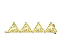 Matrix extender, Triangle cut, Yellow, 18K gold finish