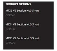 Matrix Fishing Mtx5 V2 Short 3 Pole Fishing Rod Section