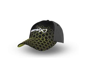 Matrix Hex Print Baseball Cap Black Coarse Fishing Clothing & Footwear - GHH006
