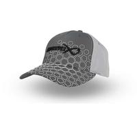 Matrix Hex Print Baseball Cap - GREY - Match / Coarse Fishing Hat - GHH007
