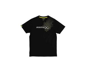 Matrix Hex Print T-Shirt Black