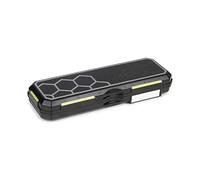 Matrix Hooklength Storage Box Slim 15cm, Fits Hooklengths 2 to 6 inches, Internal Measuring Pins, Stores 80 Hooklengths, Magnetic Locking, Watertight Rubber Seal, L20cm x W7cm x H3cm, Code GBX012.