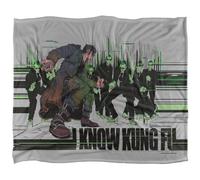 Matrix I Know Kung Fu Silky Supersoft Blanket
