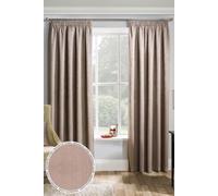 'Matrix' Latte - Tape Top Thermal Noise Reducing Dim Out Curtains - Pair Enhanced Living Natural 229cm width x 274cm drop