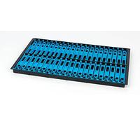 Matrix Match Fishing Loaded Pole Winder Tray 13cm Light Blue includes 42 x 130mm winders