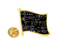 Matrix Mathematical Formulas Science Calculus Golden Metal Flag Lapel Pin Badge