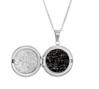 Matrix Mathematical Formulas Science Calculus Locket Necklace Hold Picture Jewelry Birthday Gift