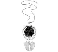 Matrix Mathematical Formulas Science Calculus Pendant Angel Wings Rotating Necklace Jewelry