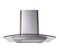 Matrix MEP601SS 60cm Curved Glass Chimney Cooker Hood - Stainless Steel