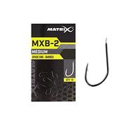 Matrix MXB-2 Size 18 Barbed Spade End Black Nickel Super Sharp Hooks perfect for Feeder or Float Fishing on Natural Venues