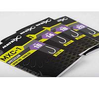 Matrix MXC-1 Size 14 Barbless Spade End Super Sharp PTFE Coated Hooks for Pellets Corn Maggots Meat
