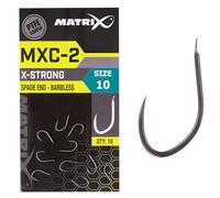 Matrix MXC-2 Size 10 Barbless Spade End Super Sharp PTFE Coated Hooks for Pellets Corn Maggots Meat