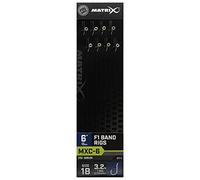 Matrix MXC-6 6" F1 Band Rigs Barbless 8pcs Fishing Terminal Tackle (Sz18-0.125mm)