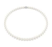 Swarovski Matrix Rhodium Plated White Crystal Pearl Necklace 5747746