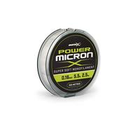 Matrix Power Micron X 0.16mm - 5.5lb 100m accurate dia. Low Viz Hooklength and Pole Rig Fishing Line
