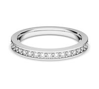 Matrix ring, White, Rhodium plated