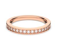 Matrix ring, White, Rose gold-tone plated