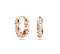Matrix Rose Gold Coloured Cubic Zirconia Mini Hoop Earrings