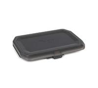 FOX Matrix Shallow Accessory Box 8 Compartment, Terminal Tackle Storage Box, Translucent, Easy Opening Magnetic Lid, Watertight Seal, Stackable, Dimensions W 86mm X L 118mm X H 19mm, Code GBX009.