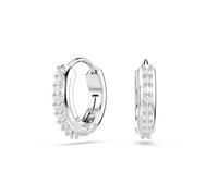 Matrix Silver Coloured Cubic Zirconia Mini Hoops