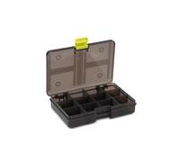 MATRIX Small 12 Compartment Shallow Box for Floats, Feeders and Tackle | 22cm x 15cm x 4cm | Removable Internal Dividers | Durable Plastic | Translucent for Finding Items | GBX018