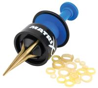 MATRIX SPRING LOADED PELLET FISHING BAIT BANDER TOOL WITH BAIT BANDS TACKLE