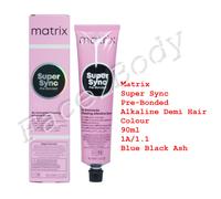 Matrix Super Sync Pre-Bonded Demi Hair Colour 1A/1.1 Blue Black Ash 90ml