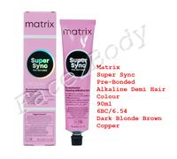 Matrix Super Sync Pre-Bonded Demi Hair Colour 6BC/6.54 Dark Blonde Brown Copper
