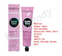 Matrix Super Sync Pre-Bonded Demi Hair Colour 6BR / 6.56 Dark Blonde Brown Red