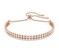 Swarovski Matrix Tennis Bracelet, Clear Round-Cut Crystals in a Rose Gold-Tone Finished Setting, Part of the Matrix Collection