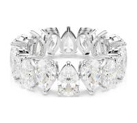 Swarovski Matrix Vittore ring, Pear cut, White, Silver-tone finish