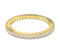 Matrix Vittore ring, Round cut, White, 18K gold finish