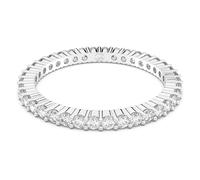 Matrix Vittore ring, Round cut, White, Silver-tone finish
