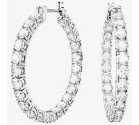 Swarovski Matrix White Cubic Zirconia Hoop Earrings 5647715