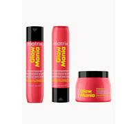 MATRIX X KATSEYE - SOPHIA'S GO TO: Glow Mania Colour Protecting Shampoo, Conditioner, and Glazing Queen Mask Trio