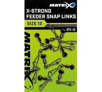 Matrix X-Strong Feeder Snap Links Qty 10 (Size 12)