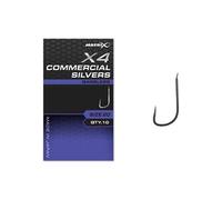 Matrix X4 Commercial Silvers Barbless Hooks - 20