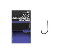 Matrix X4 Commercial Silvers Barbless Hooks - 18
